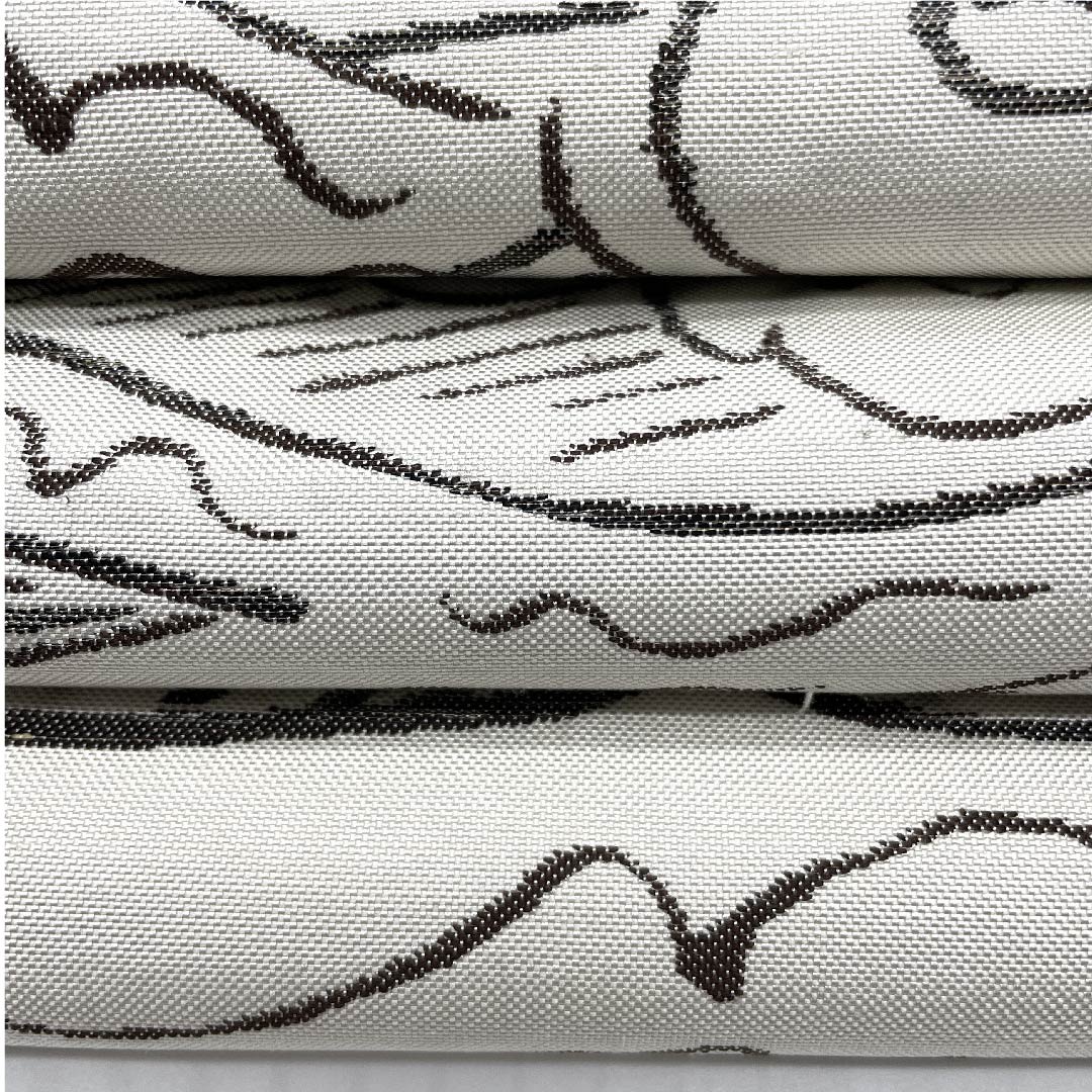 Fukuro Obi (milky white obi) with fish motif, Katsuyama Orimono, obi length 434cm, pure silk, A rank, six-pass, casual, white, 1123008073311