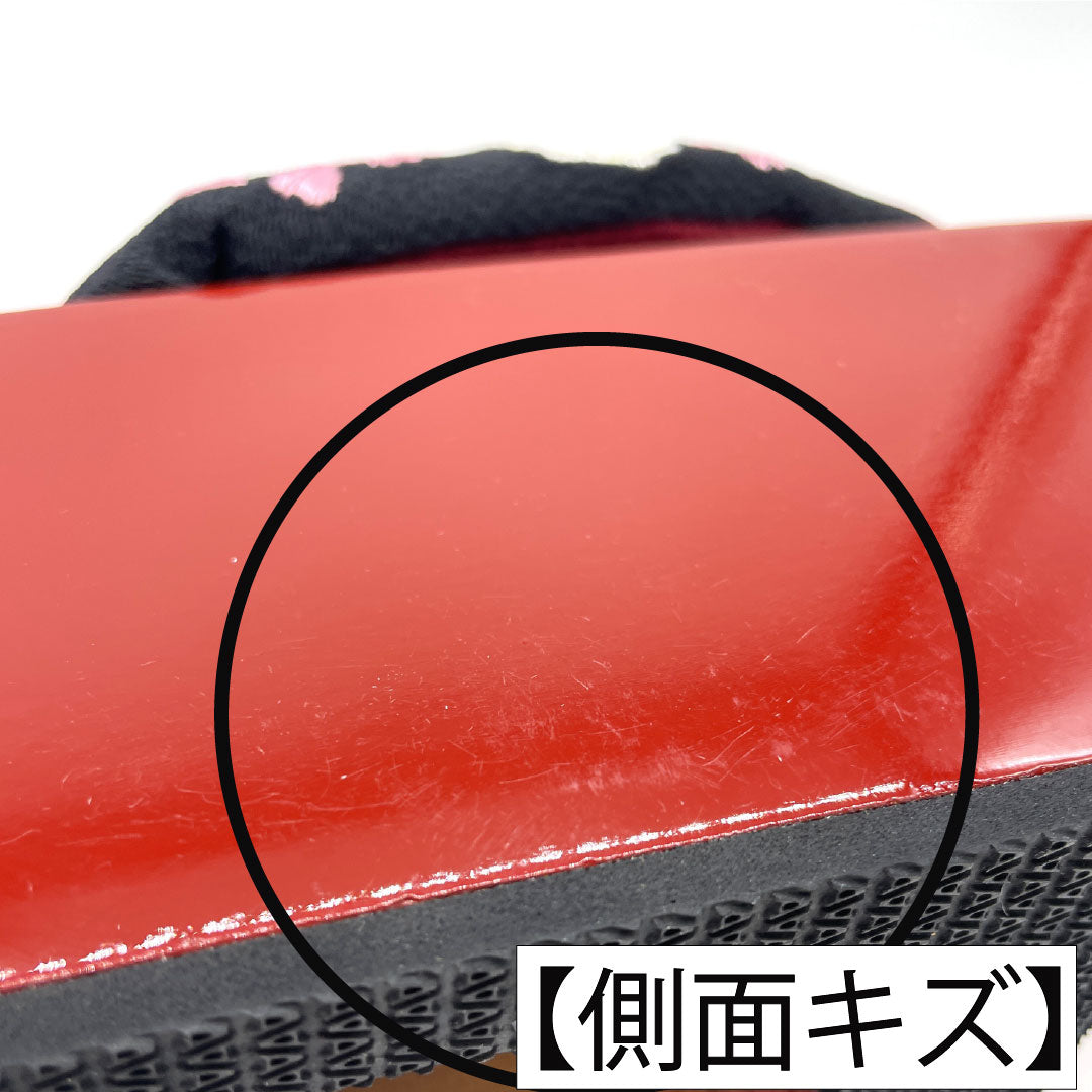 (新古品)下駄 桐 Aランク フォーマル ぽっくり下駄 こっぽり 厚底 長さ224cm XLサイズ 赤系 1122001323512