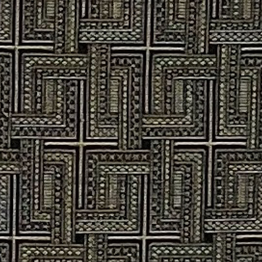 ウール 身丈154.4cm 裄丈63cm 格子柄 ウール Aランク 単衣 黒系 1116000383210