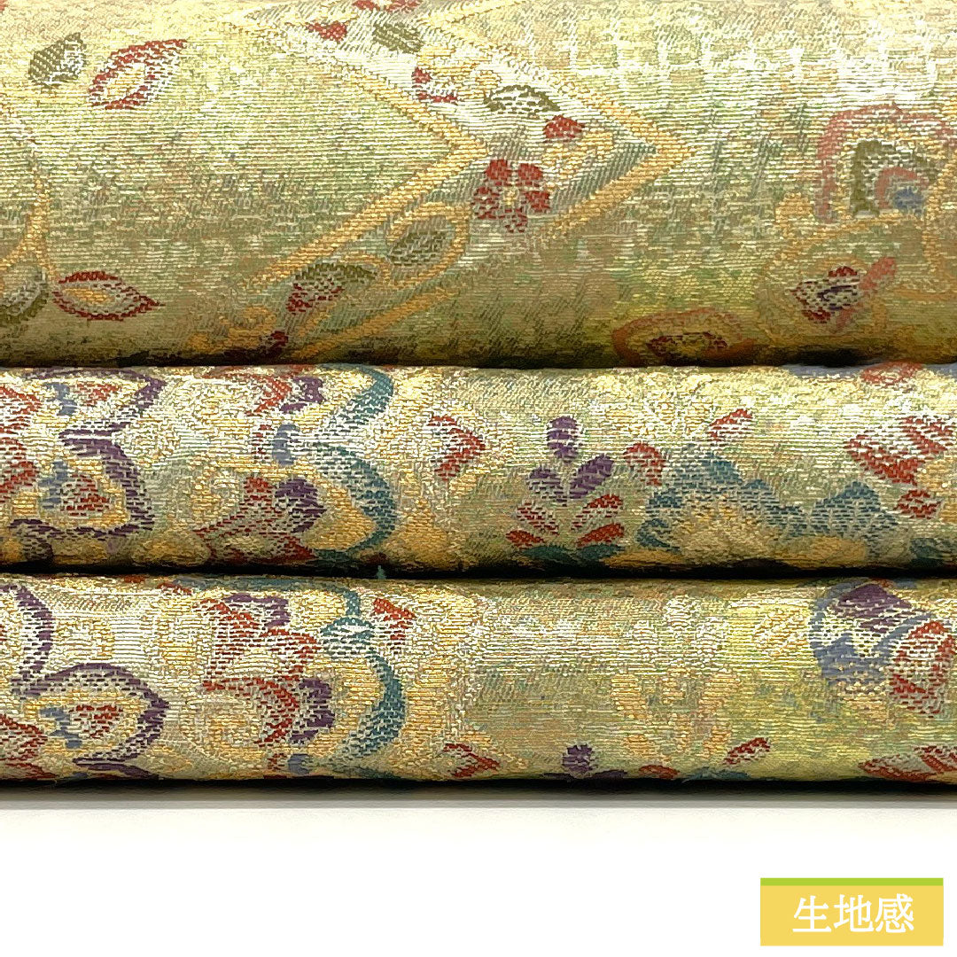 袋帯 正絹 Aランク 西陣織 引箔 正倉院文様 帯丈426cm 六通 フォーマル グラデーション系 1123016043399