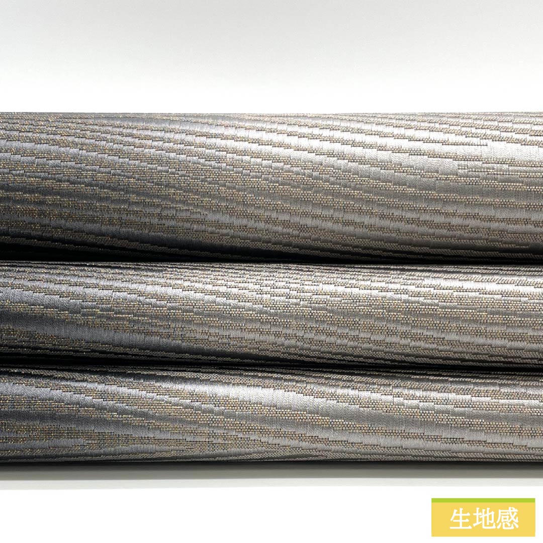 袋帯 正絹 抽象模様 帯丈456cm Sランク 全通 セミフォーマル モノトーン 1123014782427