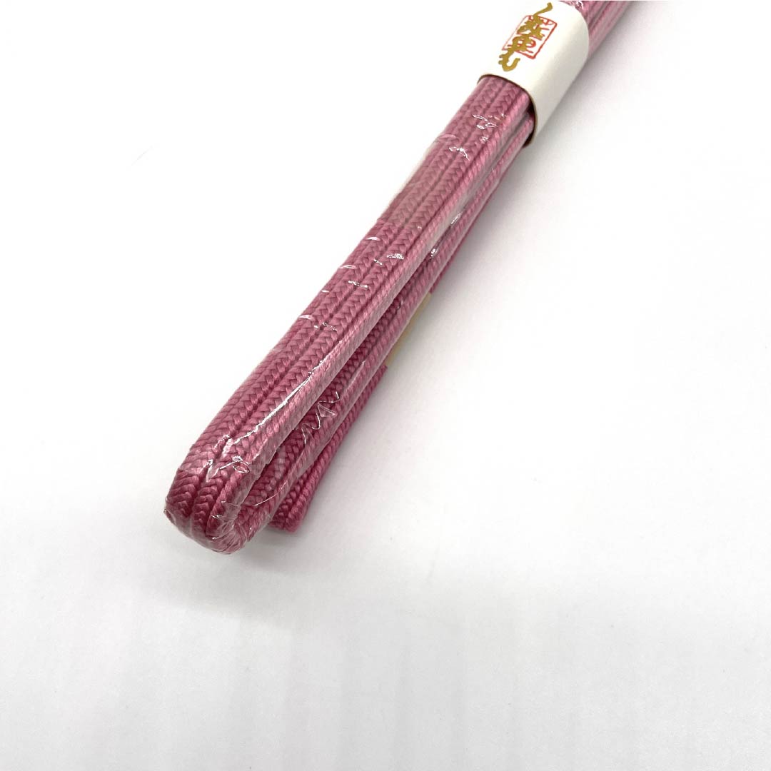(新古品) 帯締め・帯揚げセット 正絹 Aランク 韓藍色(からあいいろ) 絞り 長さ約158cm 幅約1.3cm セミフォーマル ピンク系 1141000023313