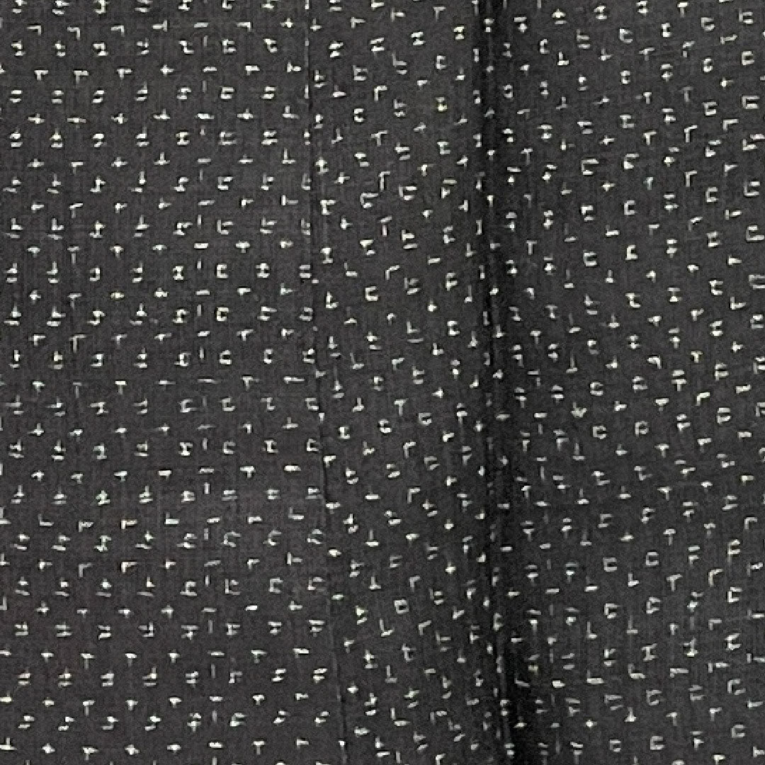 Men's, Length 142cm, Sleeve length 66cm, Important Intangible Cultural Property, Mosquito Kasuri, Miyako Jofu, Linen, S Rank, Single Layer, Black, 1119000172410