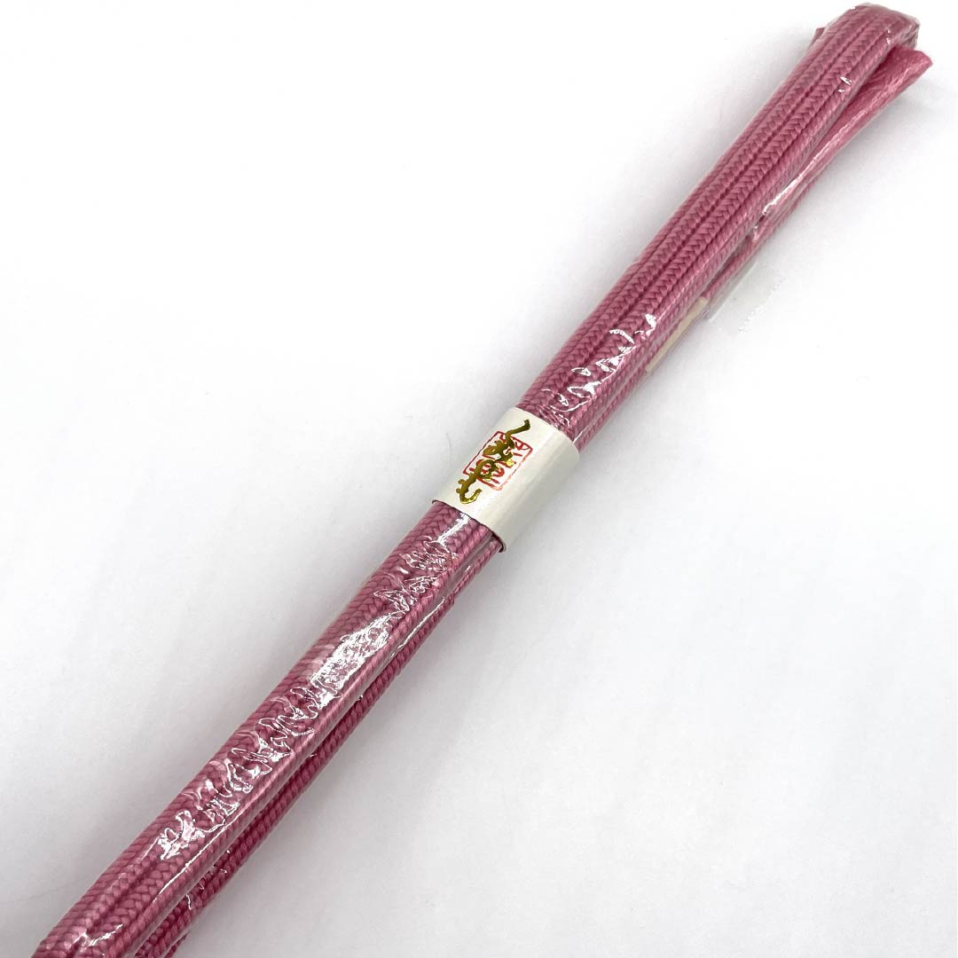 (新古品) 帯締め・帯揚げセット 正絹 Aランク 韓藍色(からあいいろ) 絞り 長さ約158cm 幅約1.3cm セミフォーマル ピンク系 1141000023313