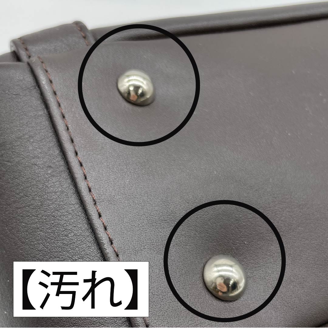 (新古品) 洋装バッグ 牛革 Aランク 新古品 牛革 2WAY 茶系 119700011314