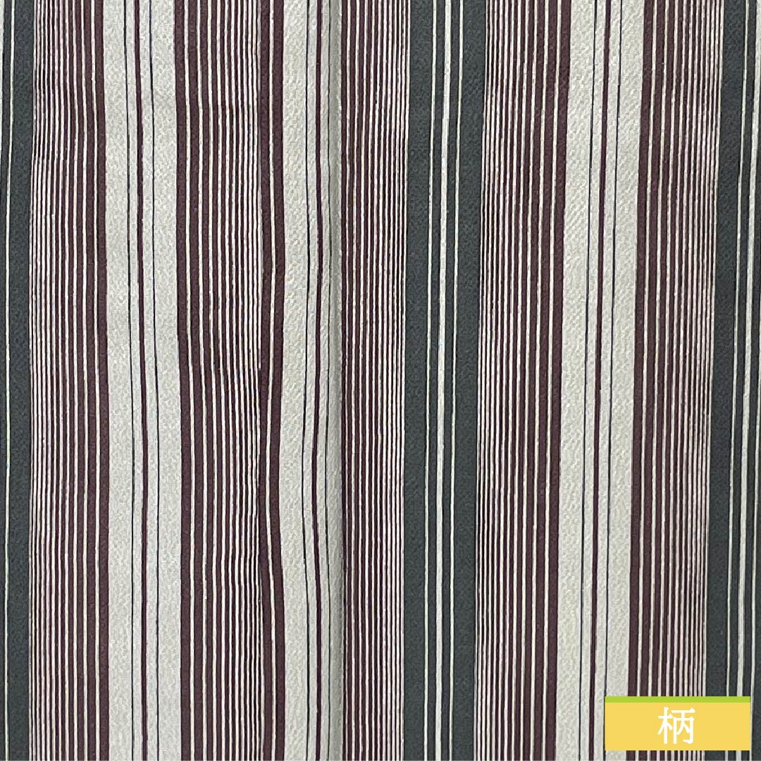 Komon (small pattern) silk, S rank, length 163.5cm, sleeve length 66cm, lined, blue-and-white porcelain color, striped crepe fabric, green basting thread included, product number 1115006452419