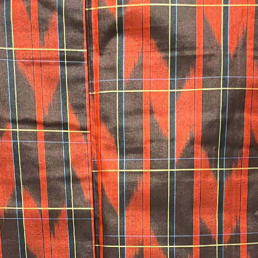 Tsumugi, Length 163.5cm, Sleeve length 62.5cm, Benibara color, Yagasuri, with basting thread, Unused, Pure silk, S rank, Awase, Red, 1116002782412