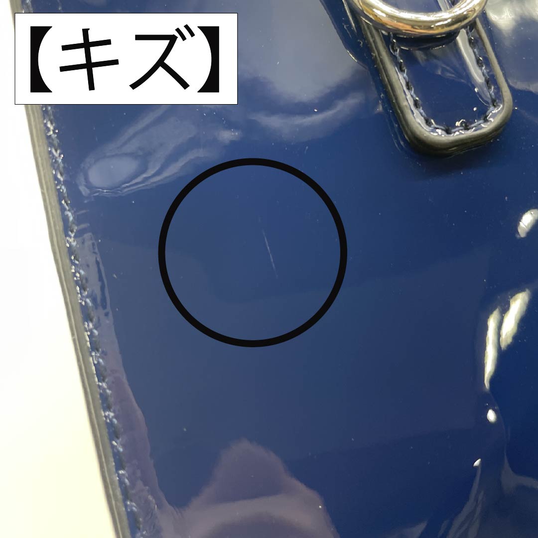 (新古品) 洋装バッグ 牛床革 Bランク 新古品 牛床革 2WAY 紺系 119700036418