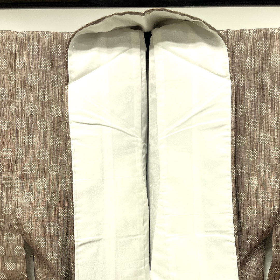 紬 身丈151.5cm 裄丈62cm 洗える着物 水玉模様 ポリ Sランク 袷 グラデ 1116002272299