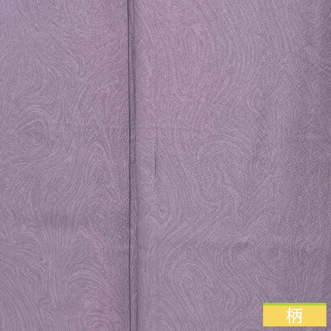 小紋 正絹 身丈160.5cm 裄丈64cm 袷 薄紫色(うすむらさきいろ) 墨流し染 Aランク 紫系 1115005523420
