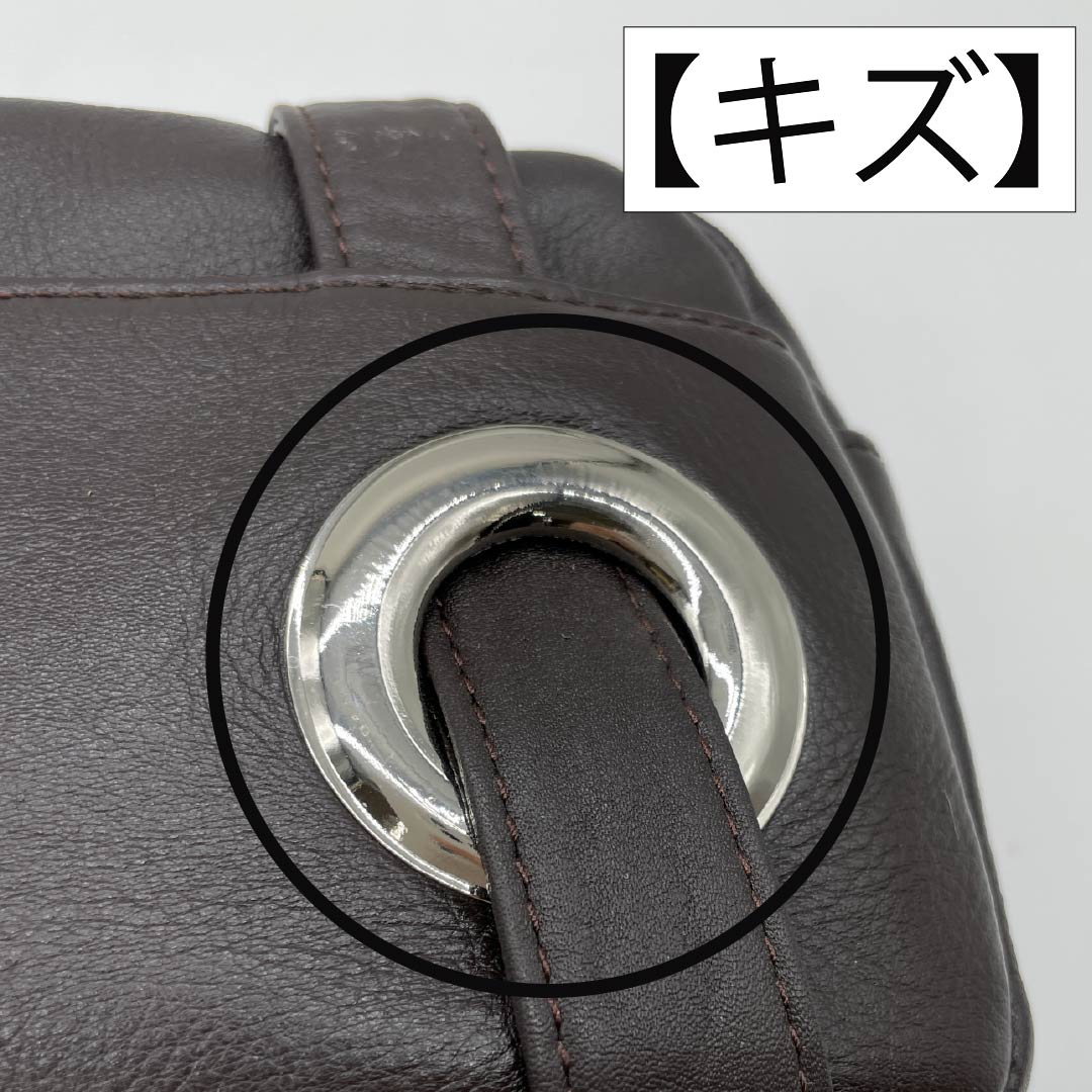 (新古品) 洋装バッグ 牛革 Aランク 新古品 牛革 2WAY 茶系 119700012314