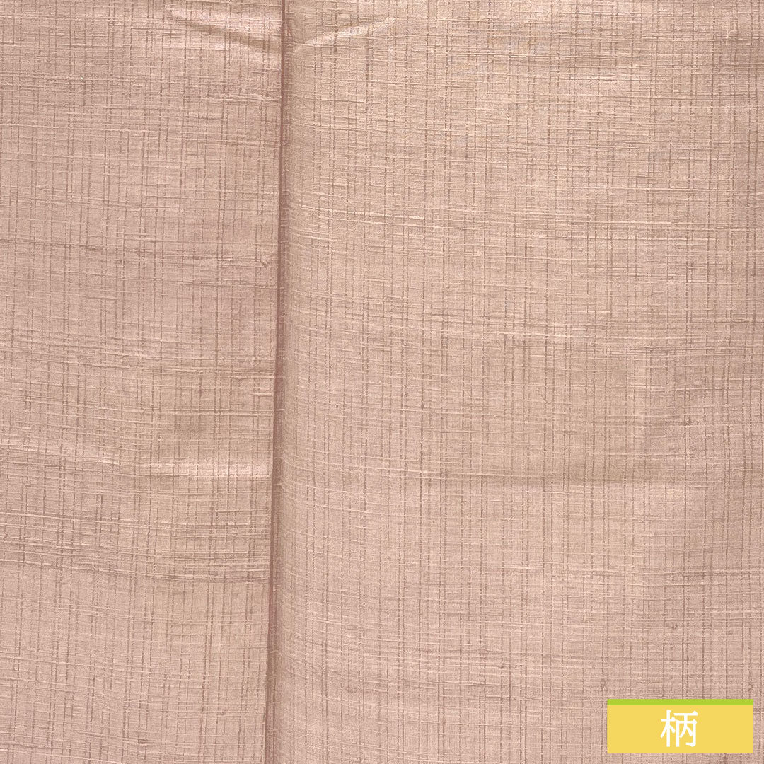 色無地 正絹 身丈163cm 裄丈64cm 蒼白色(そうはくしょく) 紬地 一つ紋 中陰五三桐 袷 Sランク 紫系 1114001812420