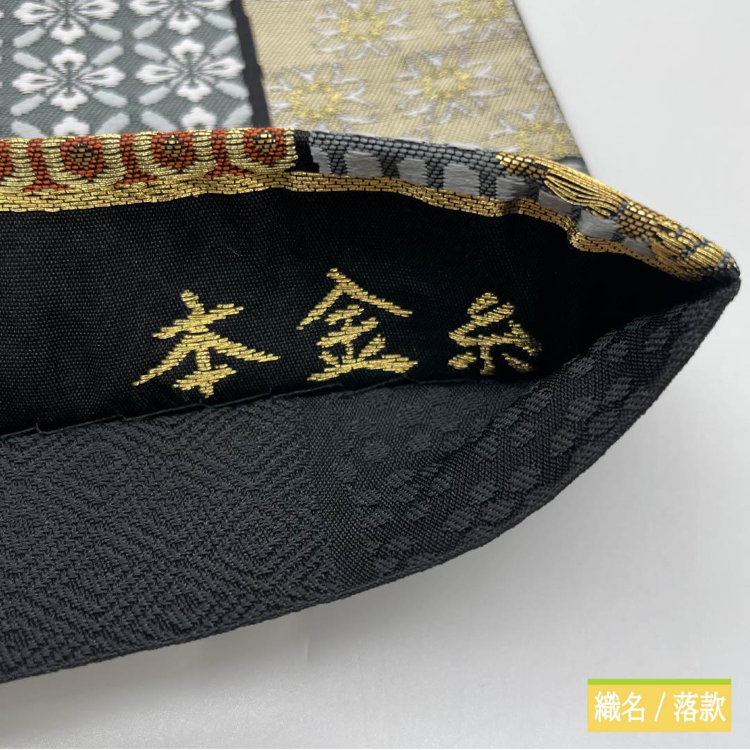 袋帯 正絹 Sランク 吉祥三十三宝 本金糸 古典柄 七宝 綾紗型 帯丈450cm 六通 セミフォーマル グラデーション系 1123015982499