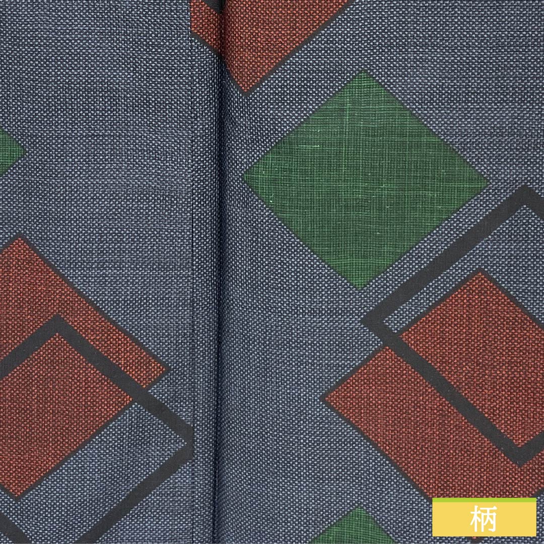 紬 正絹 身丈165cm 裄丈65.5cm 韓藍色(からあいいろ) 大島紬 一元絣 7マルキ Sランク 袷 紺系 1116003832518