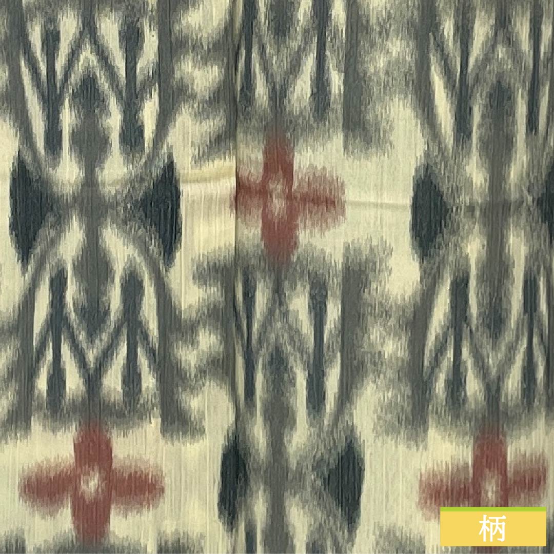 Summer Silk Tsumugi Kimono, Length 159cm, Sleeve Length 63cm, Torinoko Color (Torinoko), Abstract Pattern, Gauze, S Rank, Cream, Item Number 1132002442315