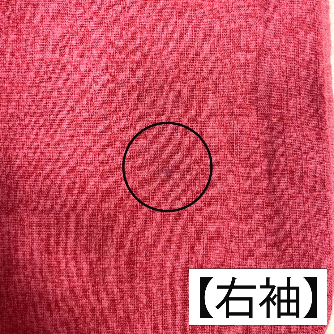 浴衣 木綿 Aランク 身丈163.5cm 裄丈67.5cm 洋紅色(ようこうしょく) コシノジュンコ 抽象模様 単衣 赤系 1118007503412
