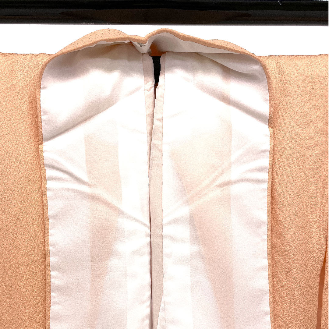 訪問着 袷 身丈155cm 裄丈62cm 刺繡 正絹 Sランク ピンク系 1112001242313