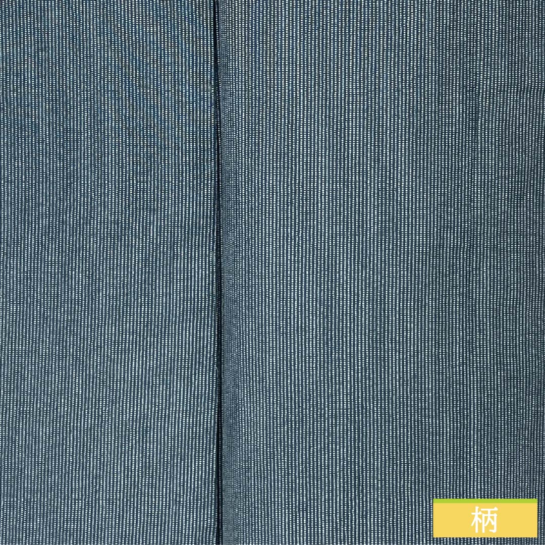 小紋 正絹 Sランク 身丈155cm 裄丈63.5cm 単衣 御召御納戸色(おめしおなんどいろ) 江戸小紋 縞 青系 1115007372317