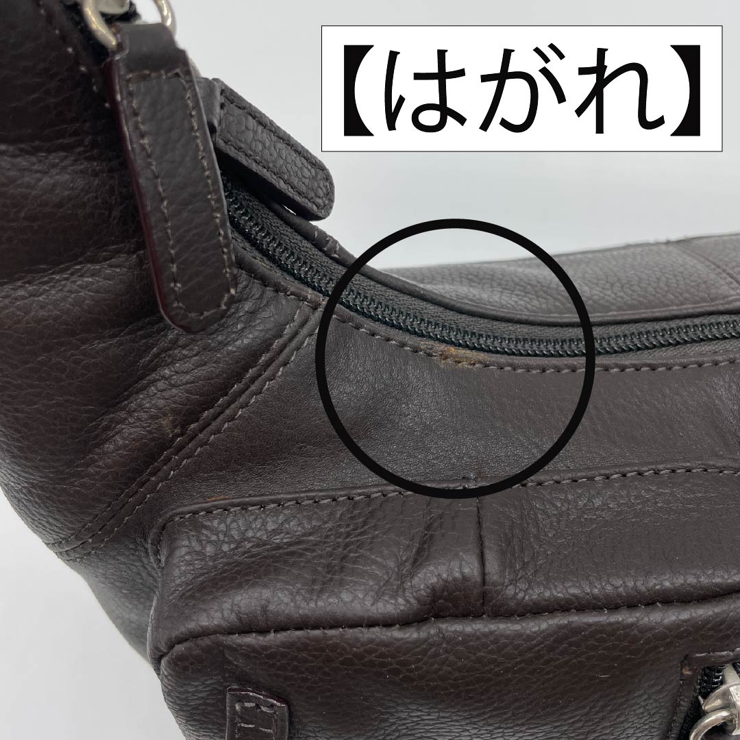 (新古品) 洋装バッグ 牛革 Aランク 新古品 牛革 ワンショルダー 茶系 119700016314