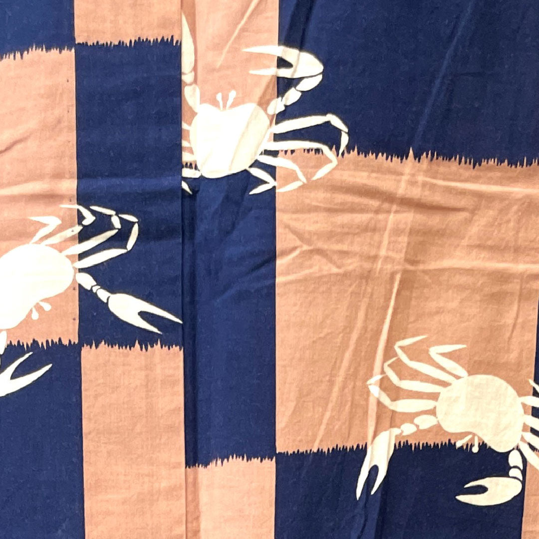 浴衣 市松 カニ 木綿 Aランク 単衣 身丈157cm 裄丈66.5cm グラデーション系 1118002953399