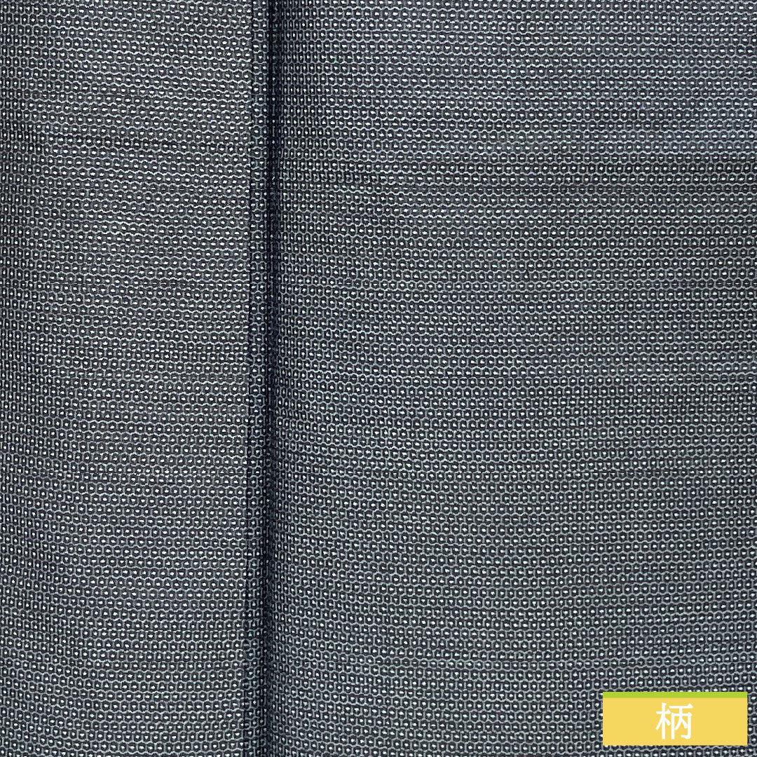 男物 正絹 Sランク 身丈141cm 裄丈68cm 大島紬 100亀甲 袷 紺系 1119001712418