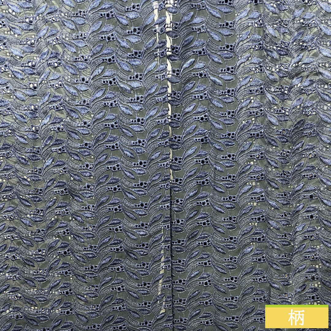 道中着 ポリエステル 身丈77.5cm 裄丈63.5cm 幾何学模様 スリーシーズン Sランク 単衣 黒系 1117000602910