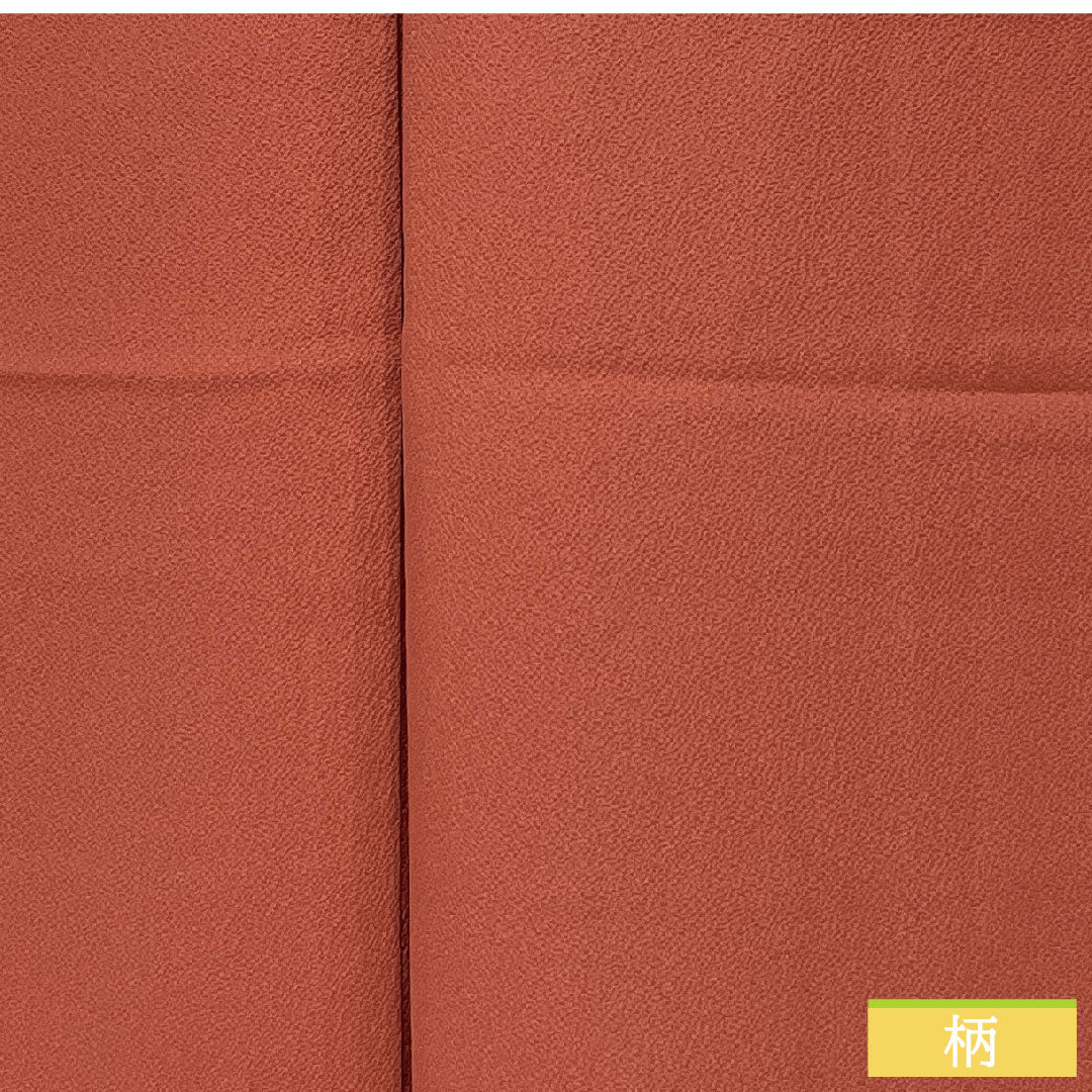 色無地 正絹 身丈154cm 裄丈62cm 長春色(ちょうしゅんいろ) 素無地 スコッチガード やまと謹製 袷 Sランク 朱系 1114002052216