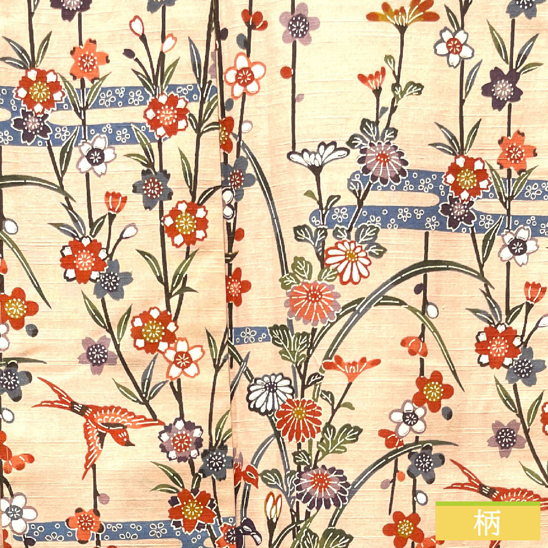 小紋 正絹 身丈159cm 裄丈64cm 袷 乙女色 京紅型 吉祥文様 紬地 しつけ糸付き 未使用品 Sランク ピンク系 1115003692313