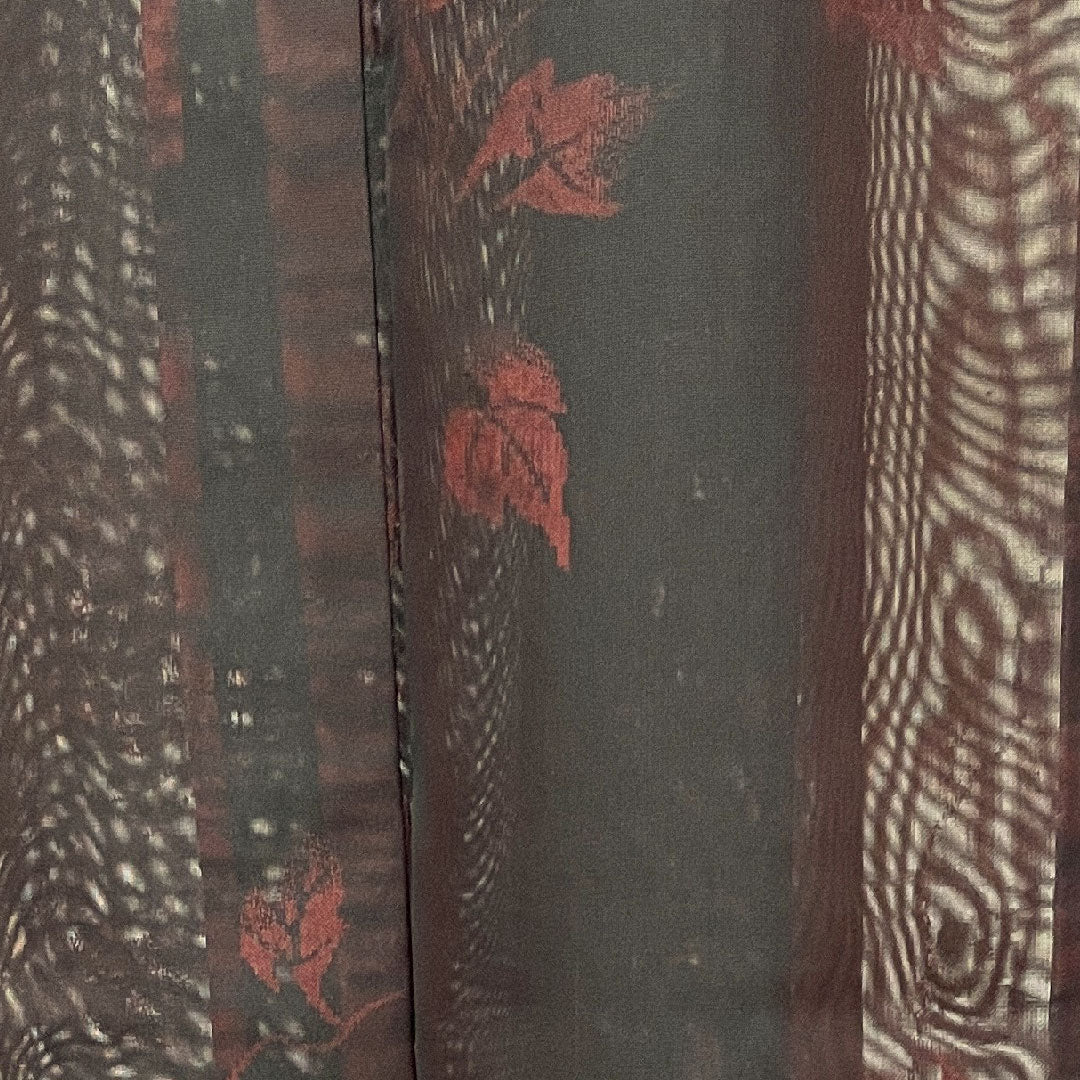 Summer item, pure silk, plain color, length 160.5cm, sleeve length 65cm, ivy, gauze, S rank, red, 1132001142412