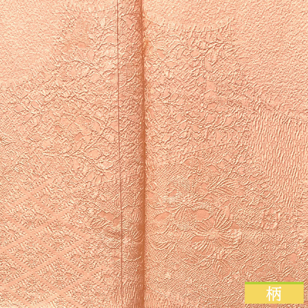 Plain color, pure silk, length 154.5cm, sleeve length 62.5cm, maiden color, Nakain Hanabishi pattern, basting thread included, unused, lined, S rank, pink, 1114001132213