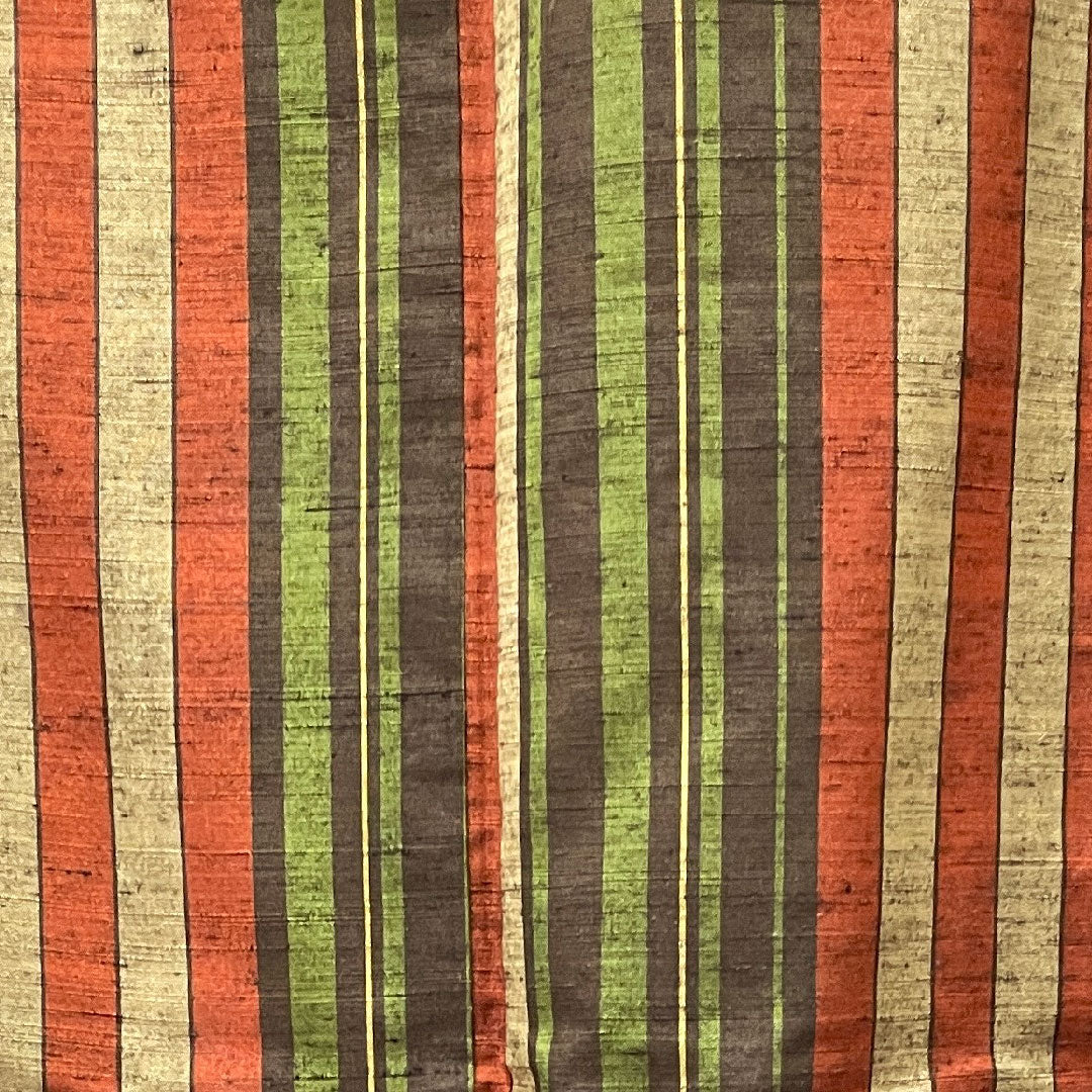 Tsumugi Length 160cm Sleeve length 66cm Striped Pure silk A rank Awase Gradient 1116002463499