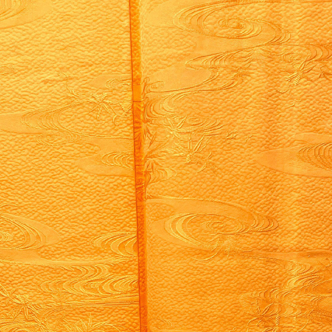 Plain color, pure silk, red shishi color, flowing water, different hawk feathers, length 161.5cm, sleeve length 64.5cm, lined, A rank, vermilion, 1114000823416