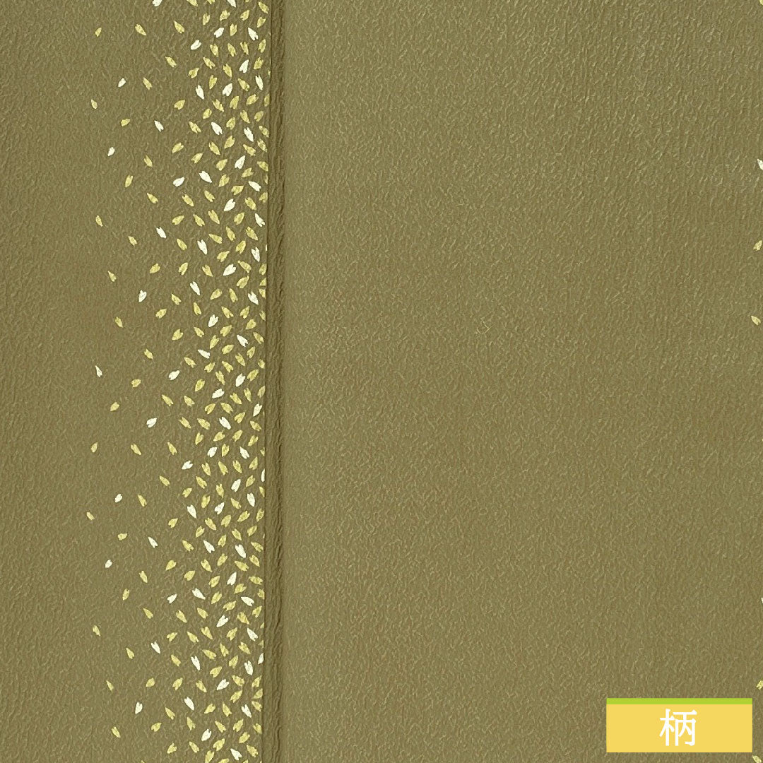 小紋 正絹 身丈170.5cm 裄丈66.5cm 袷 砂色(すないろ) 花びら散らし Aランク グレー系 1115004703622