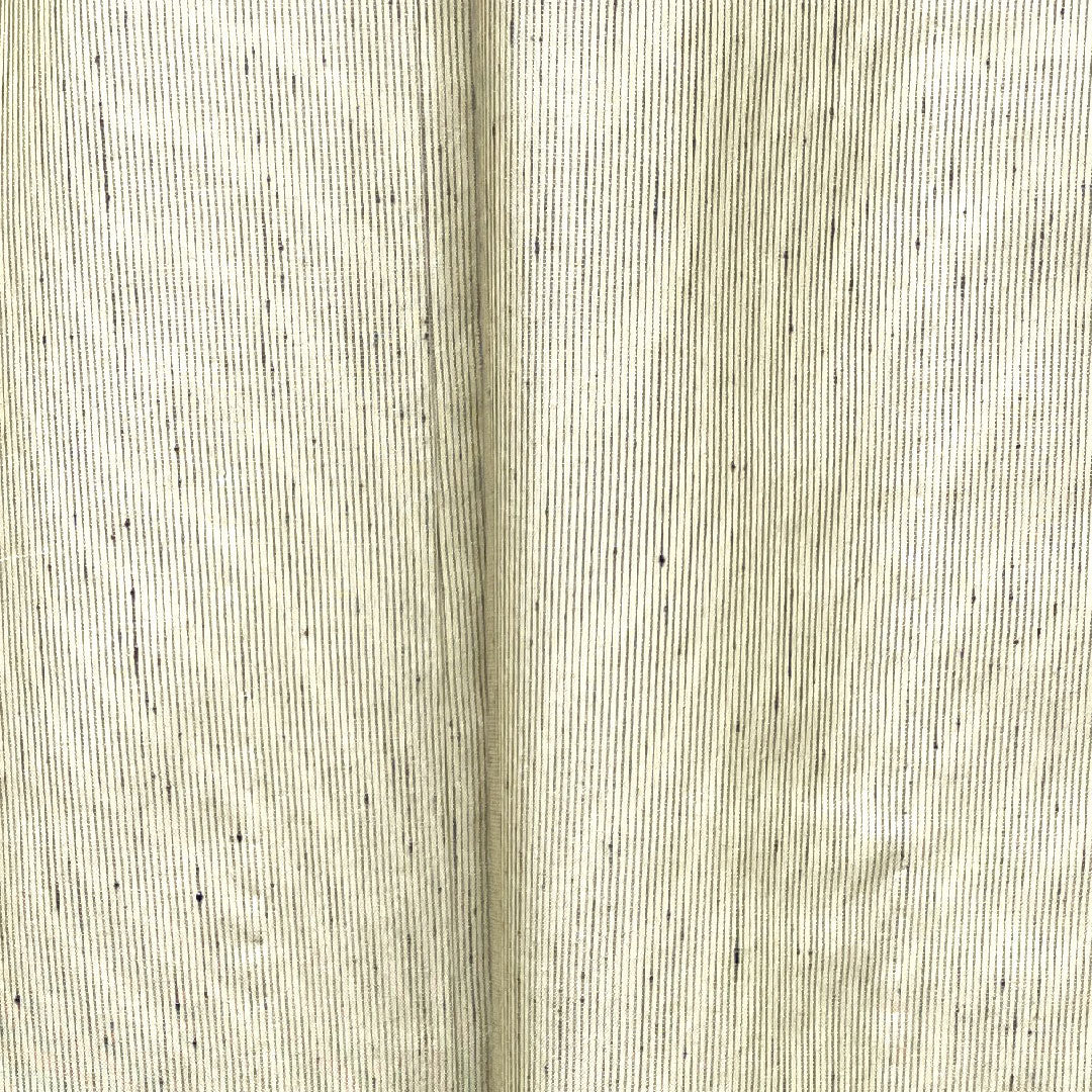 夏物 正絹 紬 身丈156cm 裄丈62cm 蕎麦切色(そばきりいろ) 縞 しつけ糸付き 未使用品 紗 Sランク グレー系 1132000422322