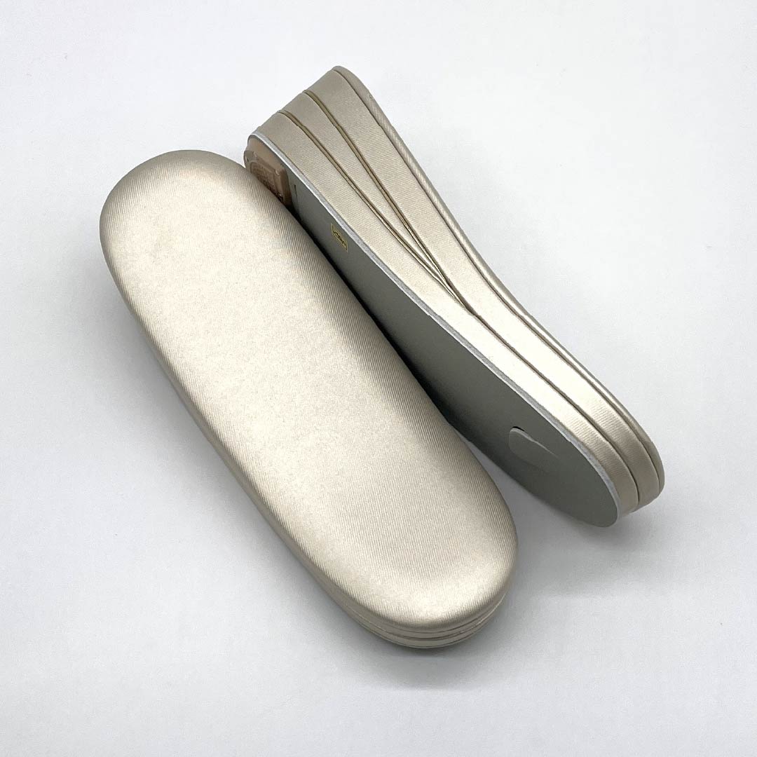 (新古品)草履バッグセット フォーマル Aランク 花模様 帯地 Mサイズ 金系 1133000443321