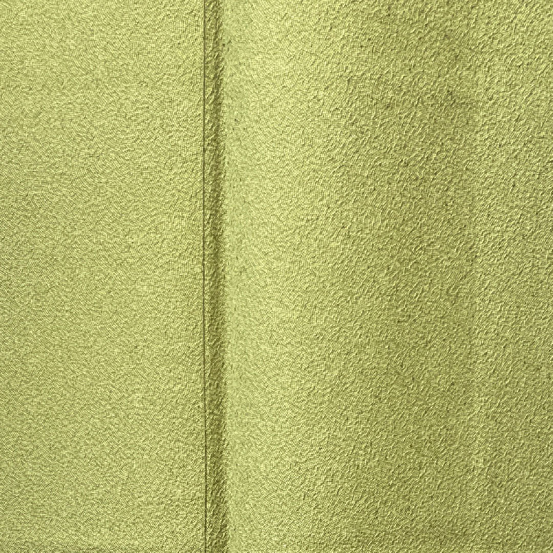 小紋 身丈153.5cm 裄丈62cm 袷 利休色 江戸小紋 作家物 鮫 正絹 Aランク 緑系 1115003443219