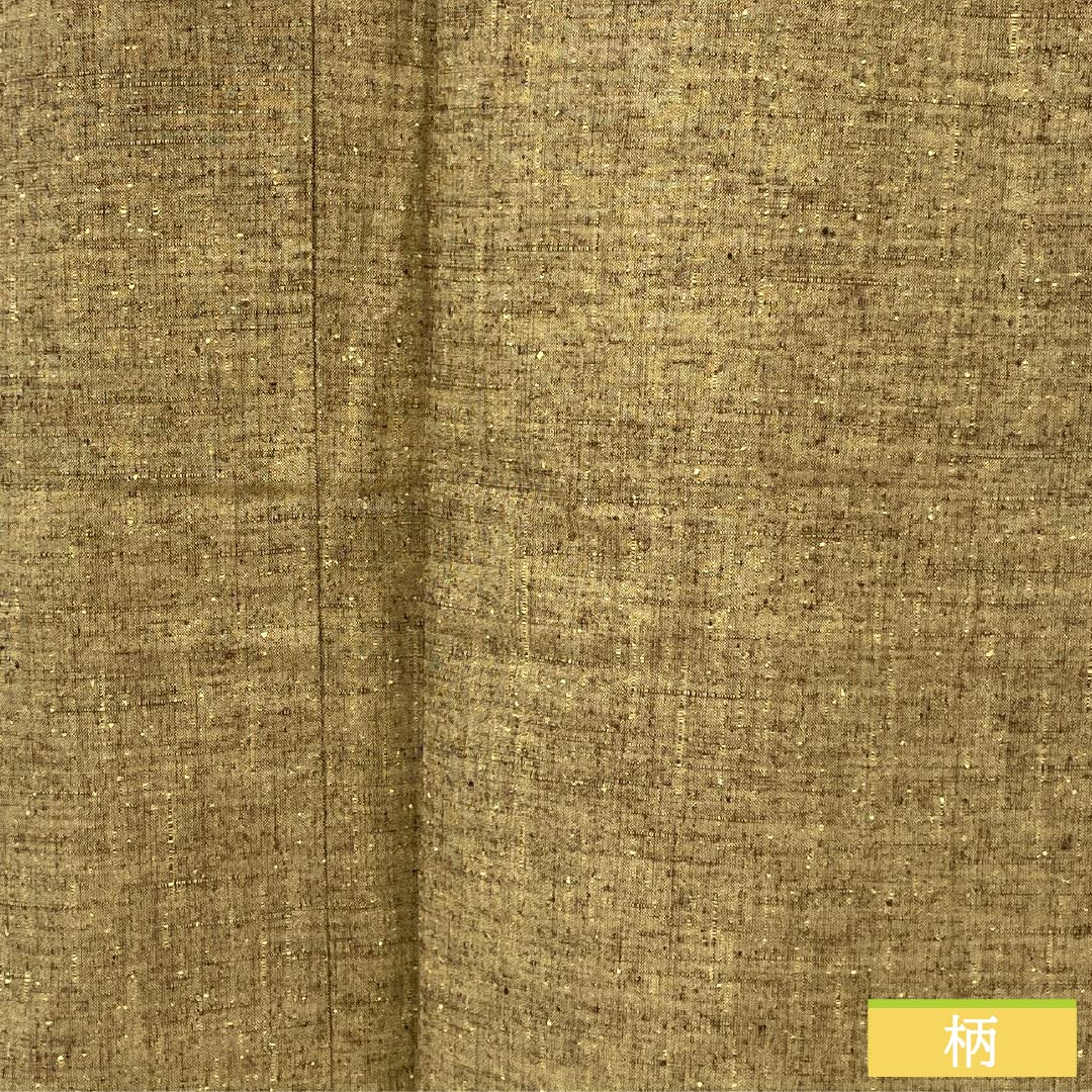 紬 正絹 身丈152cm 裄丈64cm 伽羅色(きゃらいろ) 真綿紬 無地 しつけ糸付き Sランク 袷 茶系 1116003852214