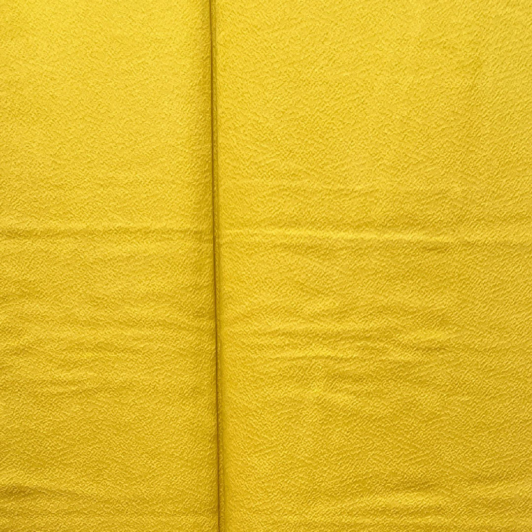 Plain color polyester yellow lacquer color washable kimono plain color with basting threads unused sword and katabami length 160cm sleeve length 63.5cm lined S rank yellow 1114000712423