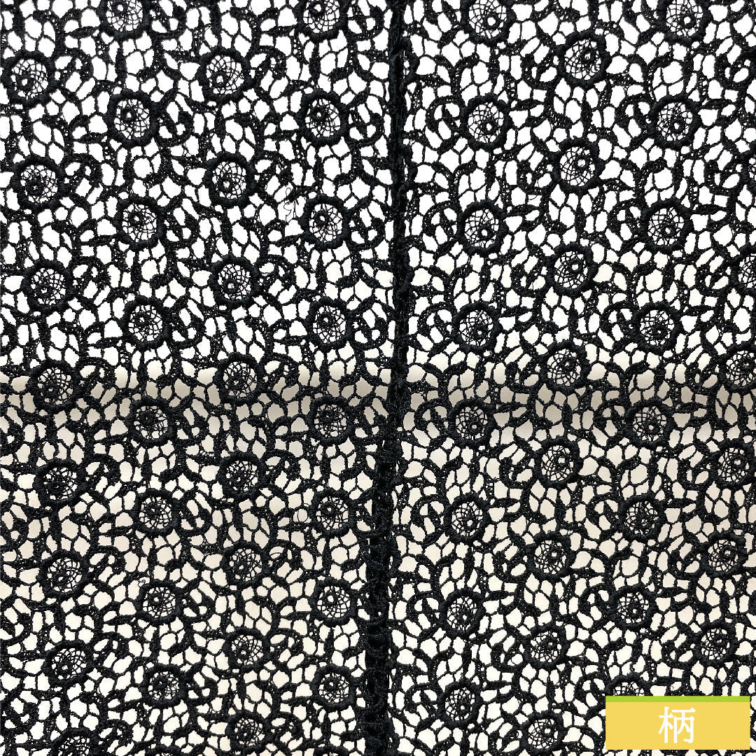 Haori (cotton kimono) Length 74cm Sleeve length 62cm Lace Abstract pattern S rank Single layer Black 1117000752910