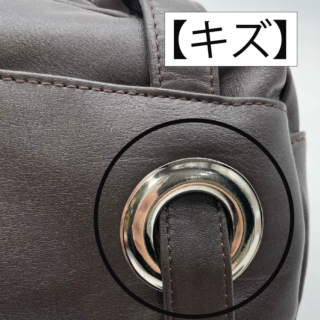 (新古品) 洋装バッグ 牛革 Aランク 新古品 牛革 2WAY 茶系 119700013314