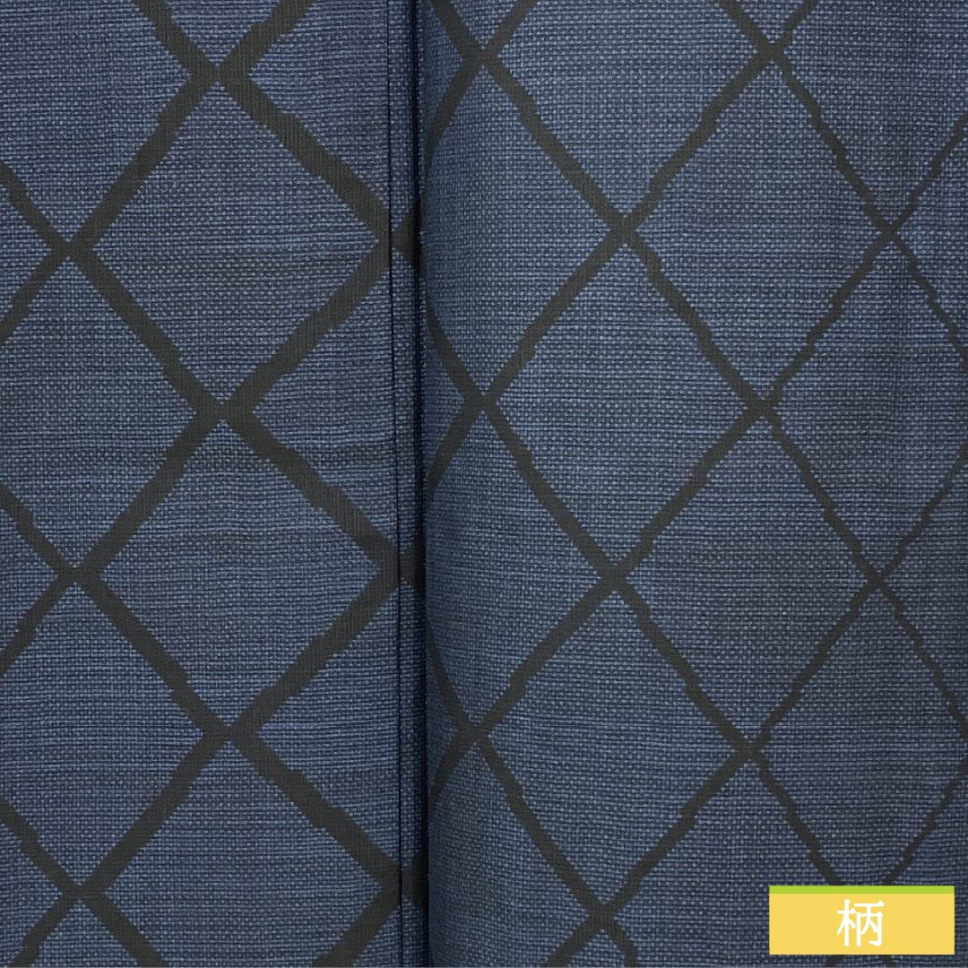 紬 正絹 身丈160.5cm 裄丈62.5cm 韓藍色(からあいいろ) 大島紬 7マルキ 一元絣 Aランク 袷 紺系 1116003793418