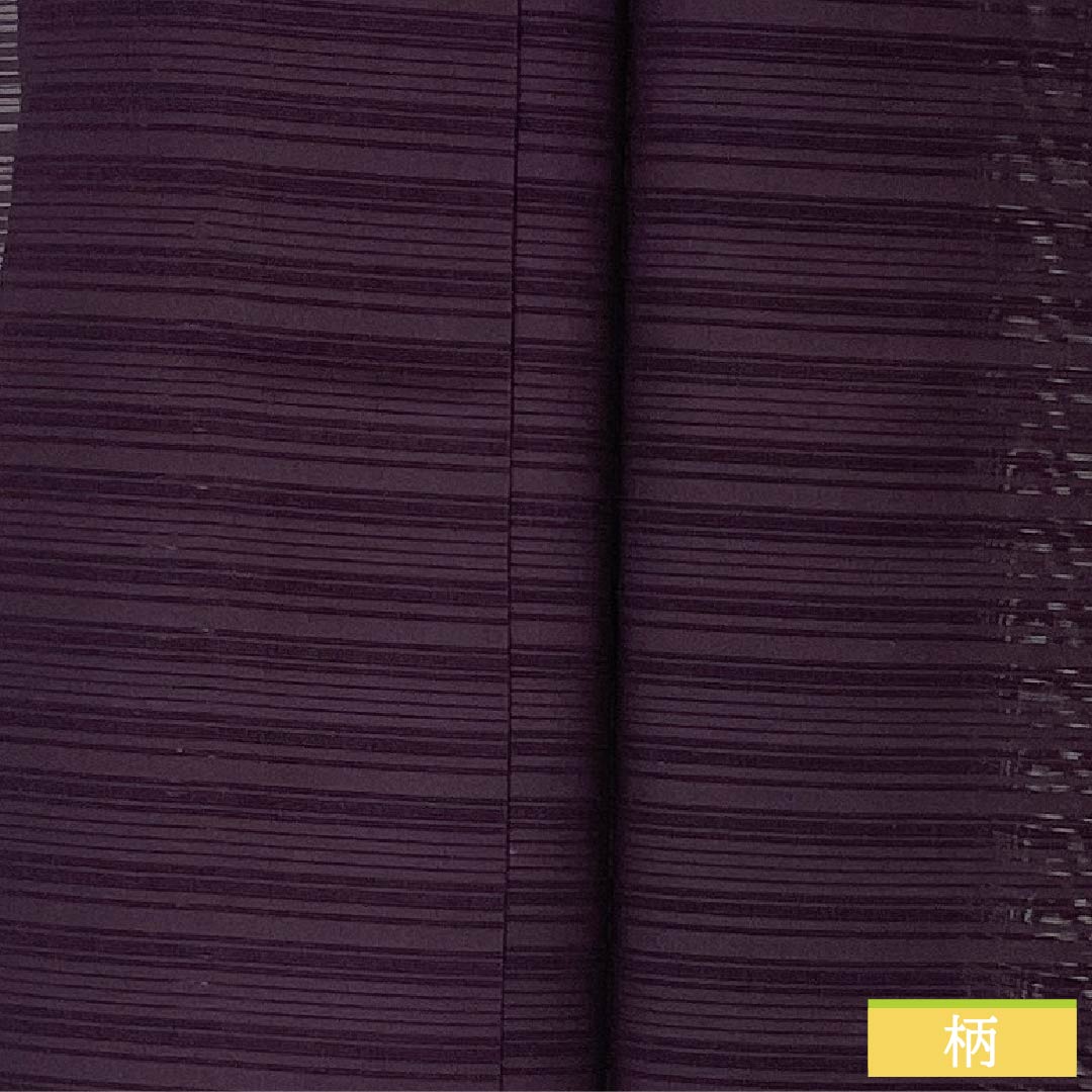 夏物 正絹 色無地 身丈159cm 裄丈64.5cm 二人静色(ふたりしずかいろ) 絽 Aランク 紫系 1132002733320