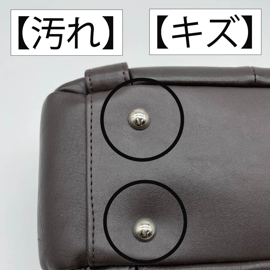 (新古品) 洋装バッグ 牛革 Aランク 新古品 牛革 2WAY 茶系 119700015314