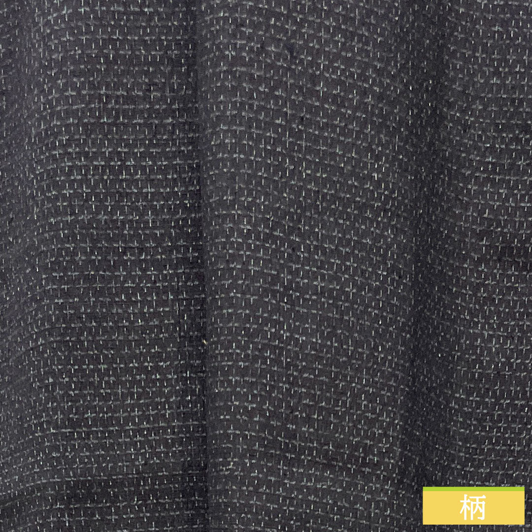 Tsumugi, pure silk, length 141cm, sleeve length 61.5cm, indigo dye, cross-patterned kasuri, S rank, single layer, navy blue, 1116003182118