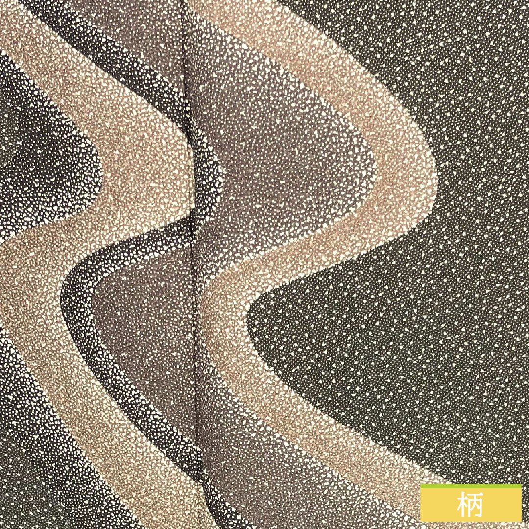 Homongi, pure silk, lined, length 164.5cm, sleeve length 66.5cm, dark brown, cherry blossom petals, Edo Komon, basting thread included, unused, S rank, brown, 1112004662414