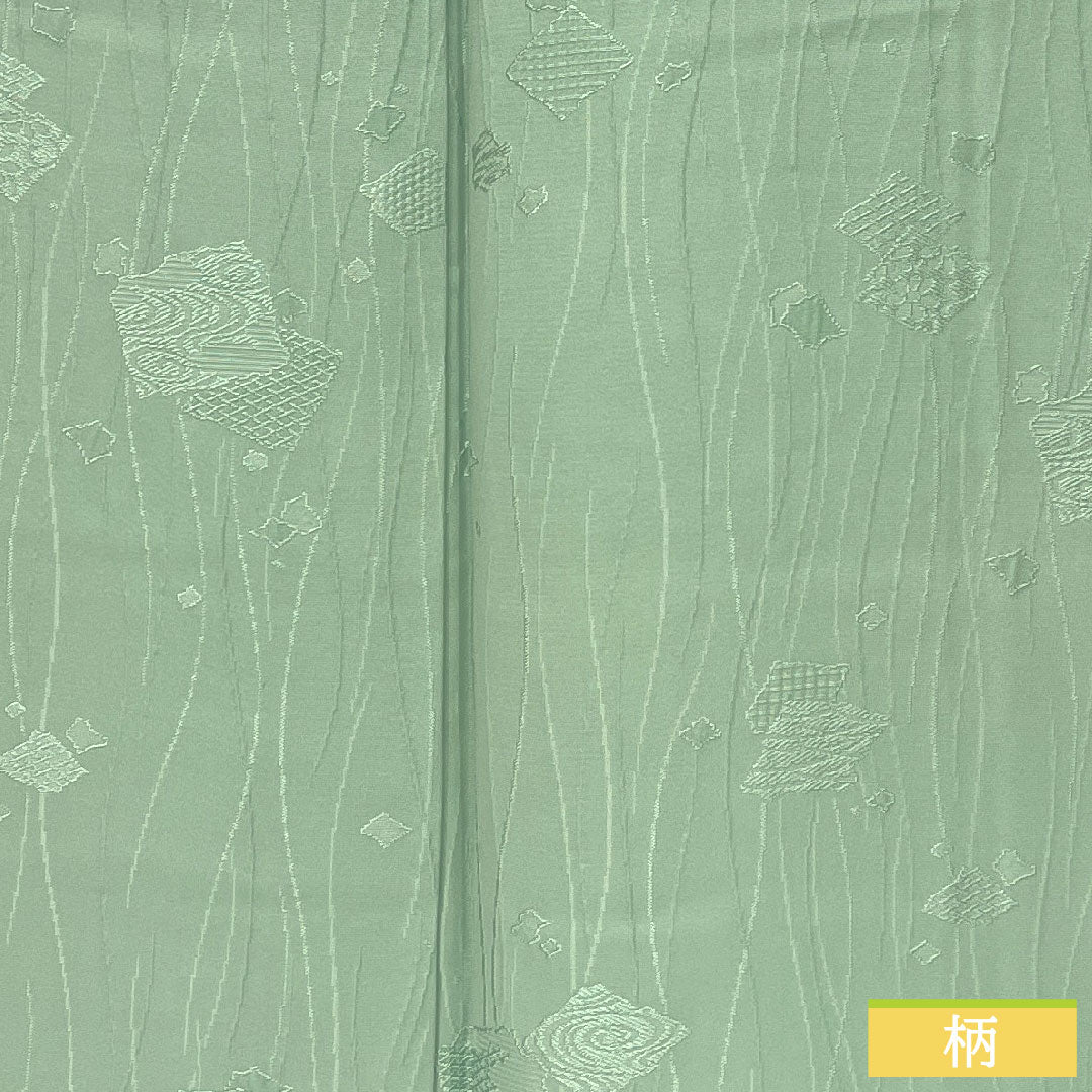 Plain color, pure silk, length 154cm, sleeve length 62cm, light blue, silk, lined, A rank, green, 1114002093219