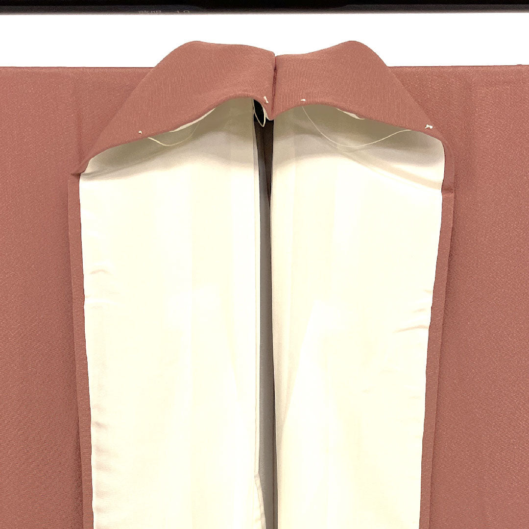 色無地 身丈160cm 裄丈62cm 袷 正絹 Sランク ピンク系 1114000082313