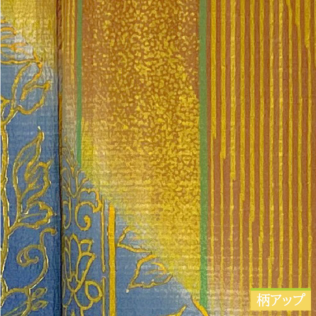 訪問着 正絹 袷 身丈157.5cm 裄丈63.5cm 抽象模様 東京ますいわ屋 しつけ糸付き 未使用品 Sランク グラデーション系 1112005072399