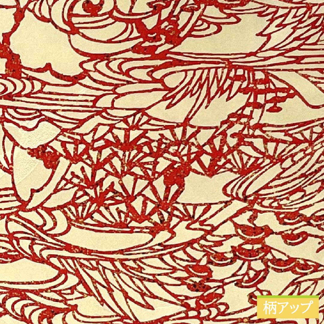 小紋 正絹 身丈162cm 裄丈63cm 袷 東京白茶色(とうきょうしらちゃいろ) 線描き風景画 風景 Sランク クリーム系 1115005222415