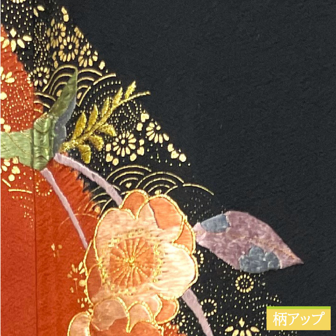 訪問着 正絹 袷 身丈153cm 裄丈62.5cm 部分絞り 吉祥文様 Aランク グラデーション系 1112003653299